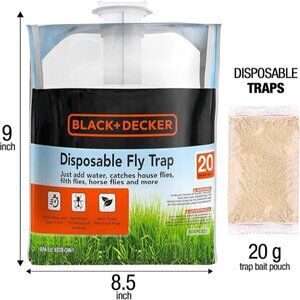 Fly Trap- Hanging Fly Traps Outdoor- Natural Non-Toxic Fly Catcher Attractant